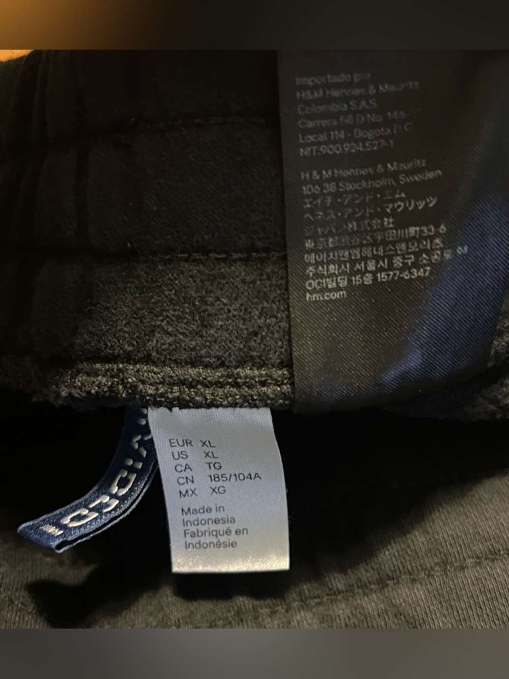 2 FOR 1: H&M Men's Black AND Grey Biker Joggers with Drawstring Waist! Size XL. - Picture 8 of 16